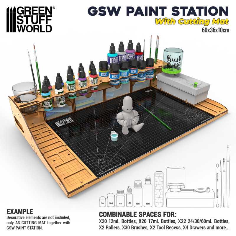 Paint Station con Tapete de Corte