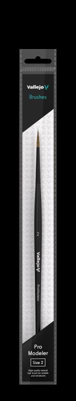 VALB01002 - AV Pro Modeller - Natural Hair Round Brush No. 2