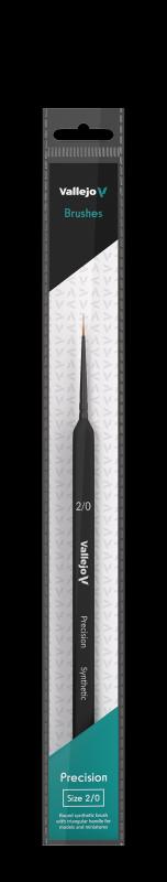 VALB03020 - AV Precision - Round Synthetic Brush,  Triangular No. 2/0