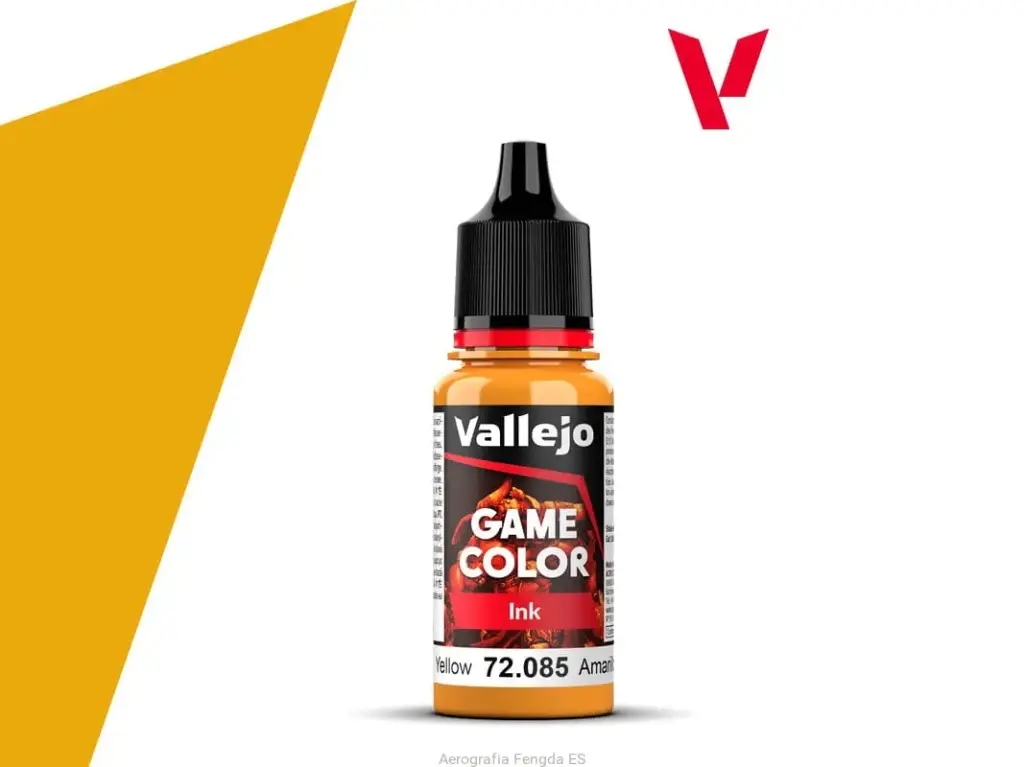 Val72085 - Av Vallejo Game Color - Game Ink - Inky Yellow 17ml