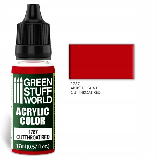 Acrylic Color - Cutthroat  Red