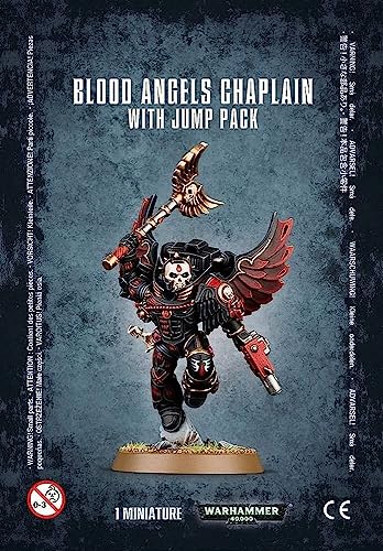 [41-17] BLOOD ANGELS CHAPLAIN WITH JUMP PACK