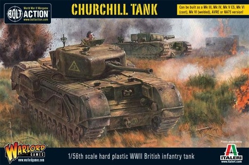 Bolt Action - World War II British Churchill Tank - 28mm (Warlord Games, Italeri)