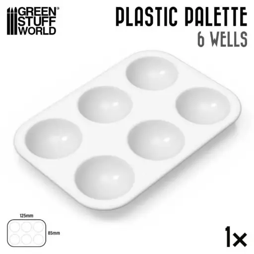 Paleta de Plastico Mezclas Rectangular