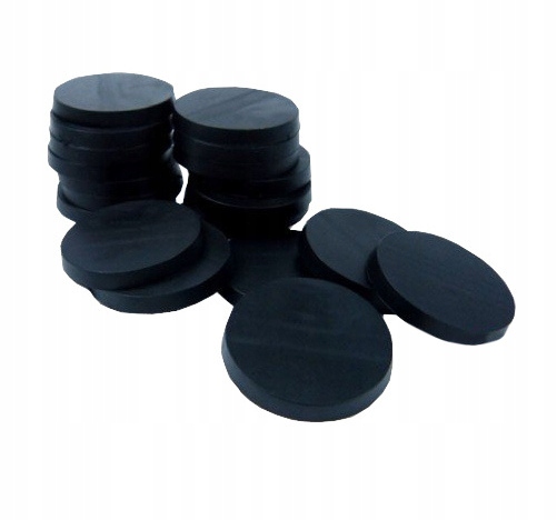 Peanas de Plástico - Redondas 25mm NEGRO