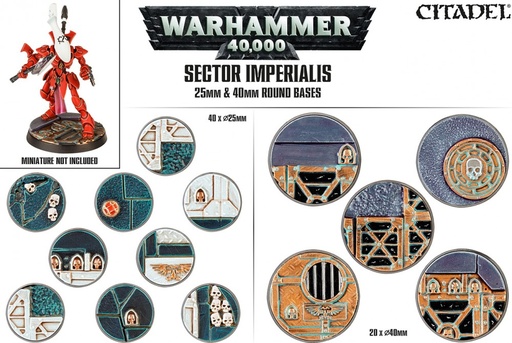 [66-92] SECTOR IMPERIALIS: 25 & 40MM ROUND BASES