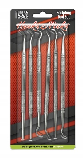 Set 6x Herramientas para Modelar Gancho o Buriles