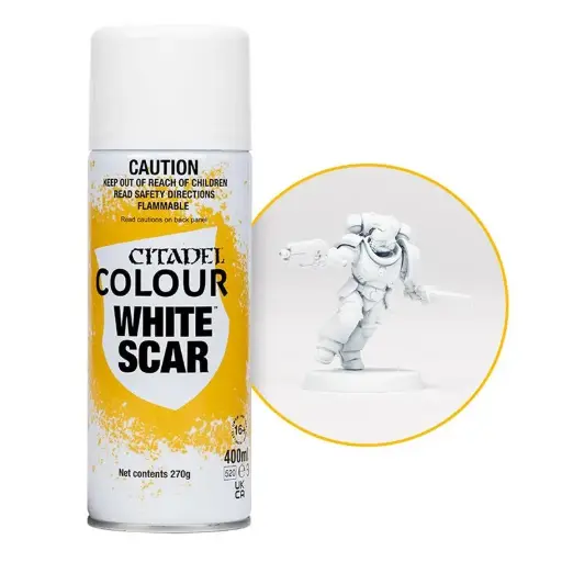 [62-36] WHITE SCAR SPRAY PAINT 